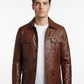 M026 Men's Blazer Wear Coat Classic Formal Easy Rider Genuine Leather Jacket