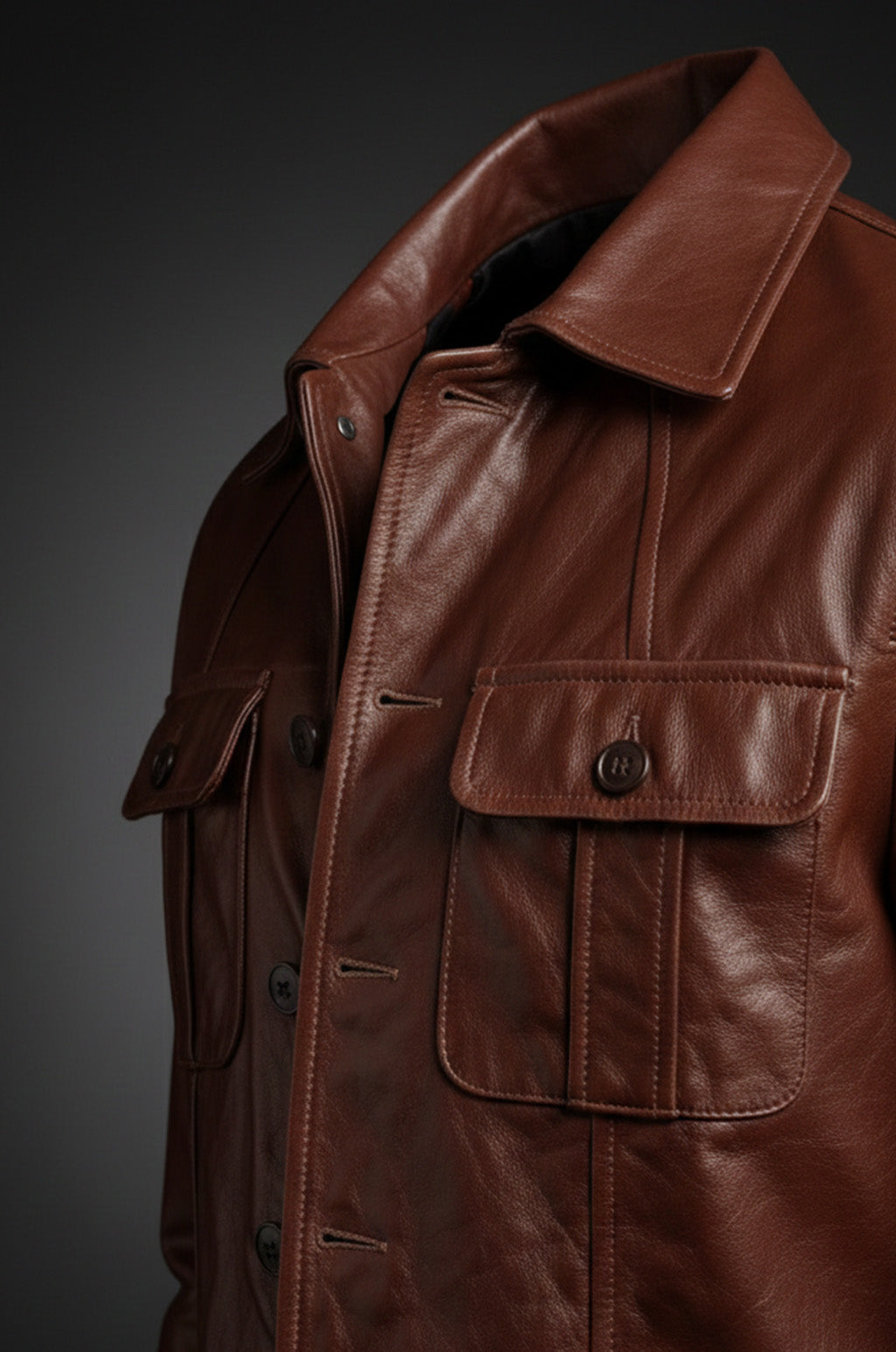 M026 Men's Blazer Wear Coat Classic Formal Easy Rider Genuine Leather Jacket