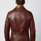 M026 Men's Blazer Wear Coat Classic Formal Easy Rider Genuine Leather Jacket