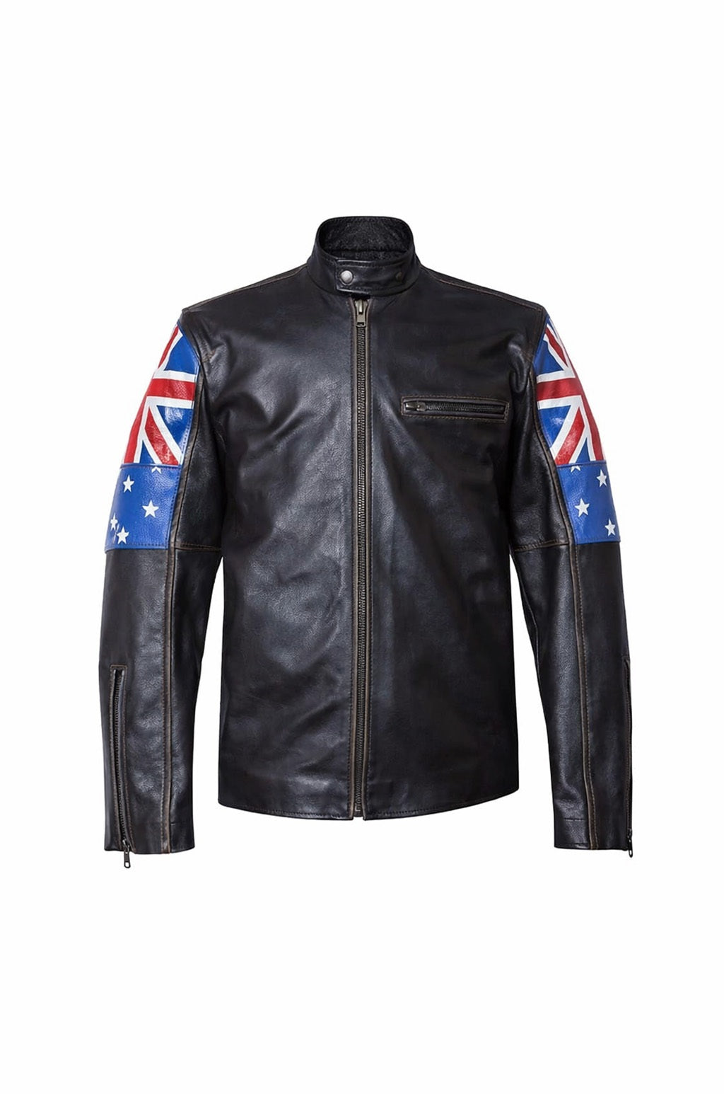 M031 New Australian Flag New Men's Cafe Racer Jacket 2020