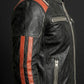 M053 Cafe Racer Retro 3 Vintage Distressed Motorcycle Black Jacket
