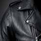 M075 Black Brando Real Leather Jacket