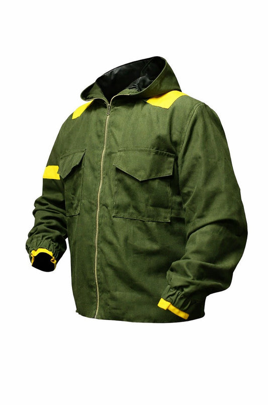 MCJ03 Tyler Joseph Twenty One Pilots Storm Again Jumpsuit Cotton Green Hood Jacket