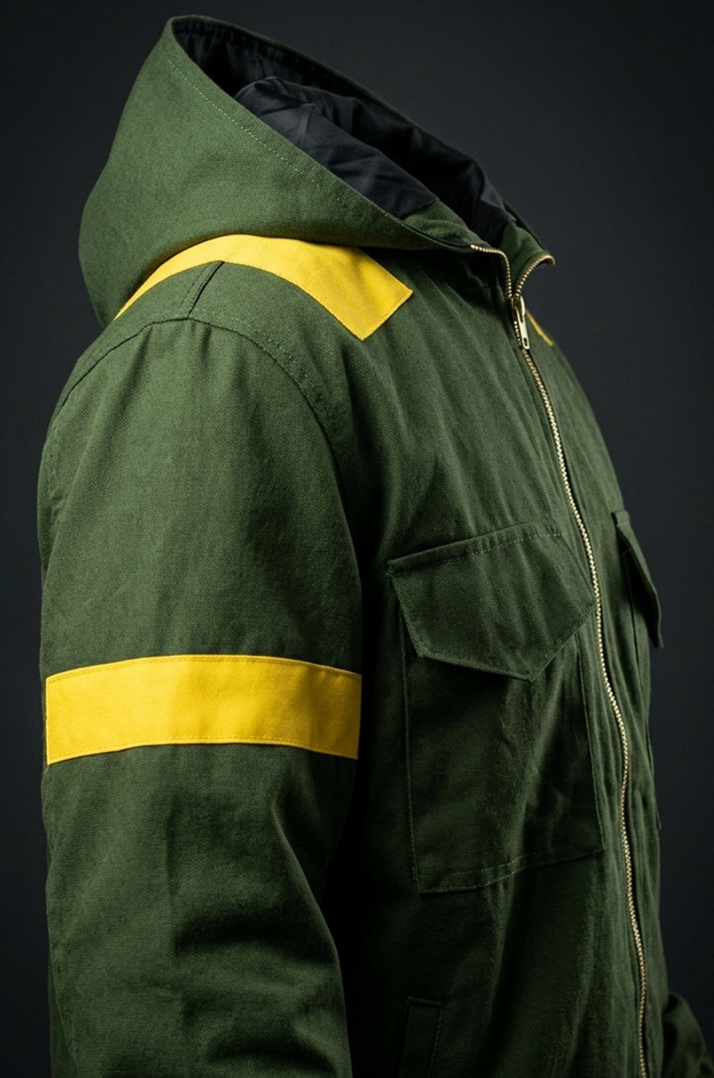 MCJ03 Tyler Joseph Twenty One Pilots Storm Again Jumpsuit Cotton Green Hood Jacket