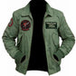 MCJ04 US Army Tom Cruise Top Gun Green Cotton Real Denim Jacket