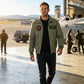 MCJ04 US Army Tom Cruise Top Gun Green Cotton Real Denim Jacket