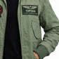 MCJ04 US Army Tom Cruise Top Gun Green Cotton Real Denim Jacket
