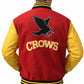 MCJ05 Superman Smallville Crows Clark Kent Varsity Letterman Red Real Wool Men