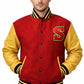 MCJ05 Superman Smallville Crows Clark Kent Varsity Letterman Red Real Wool Men
