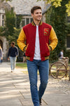 MCJ05 Superman Smallville Crows Clark Kent Varsity Letterman Red Real Wool Men