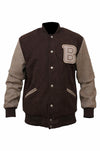 MDJ07 Men's Hotline Miami B Logo Varsity Real Wool Bomber biker Classic Unisex Jacket