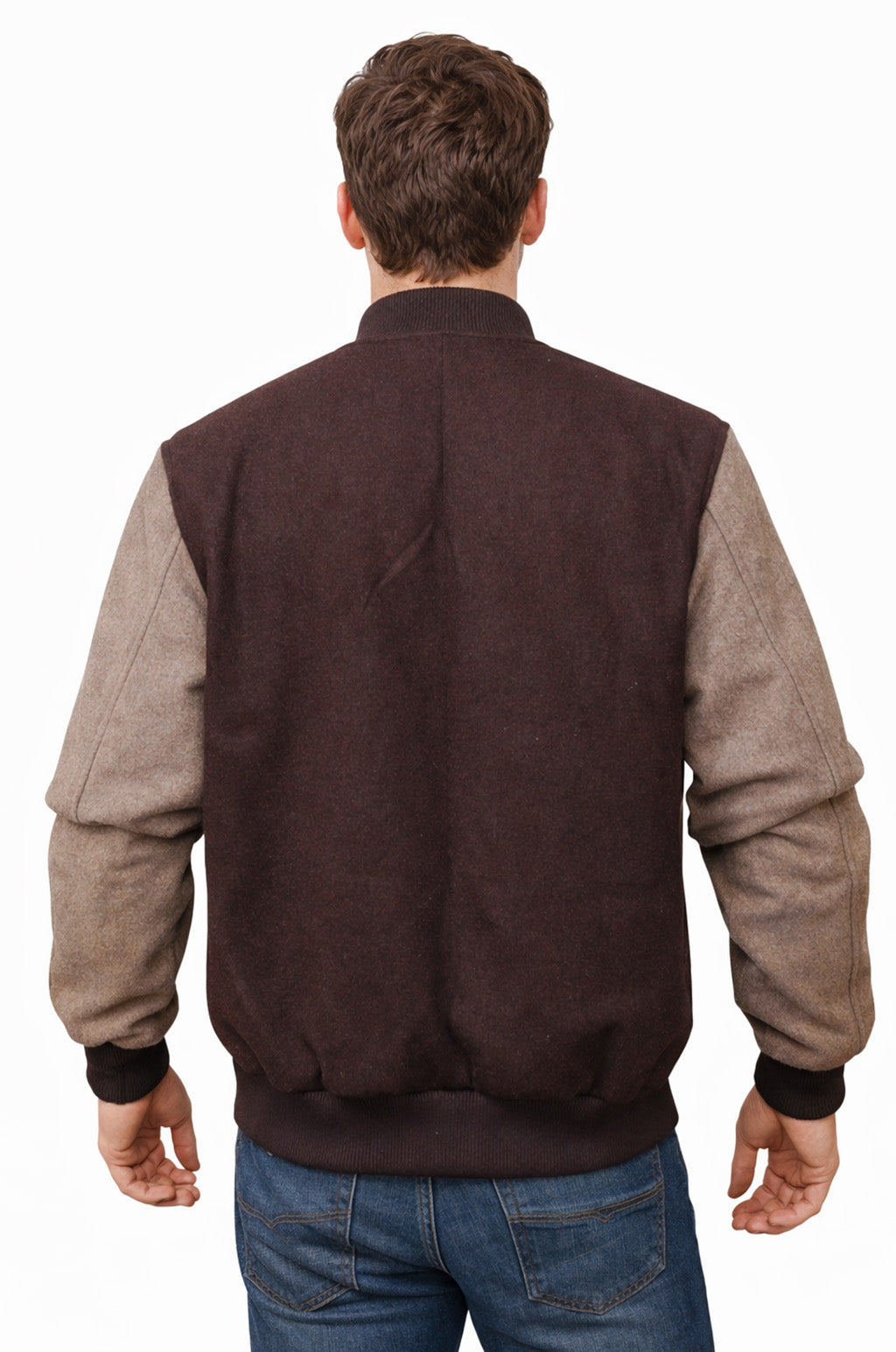 MDJ07 Men's Hotline Miami B Logo Varsity Real Wool Bomber biker Classic Unisex Jacket