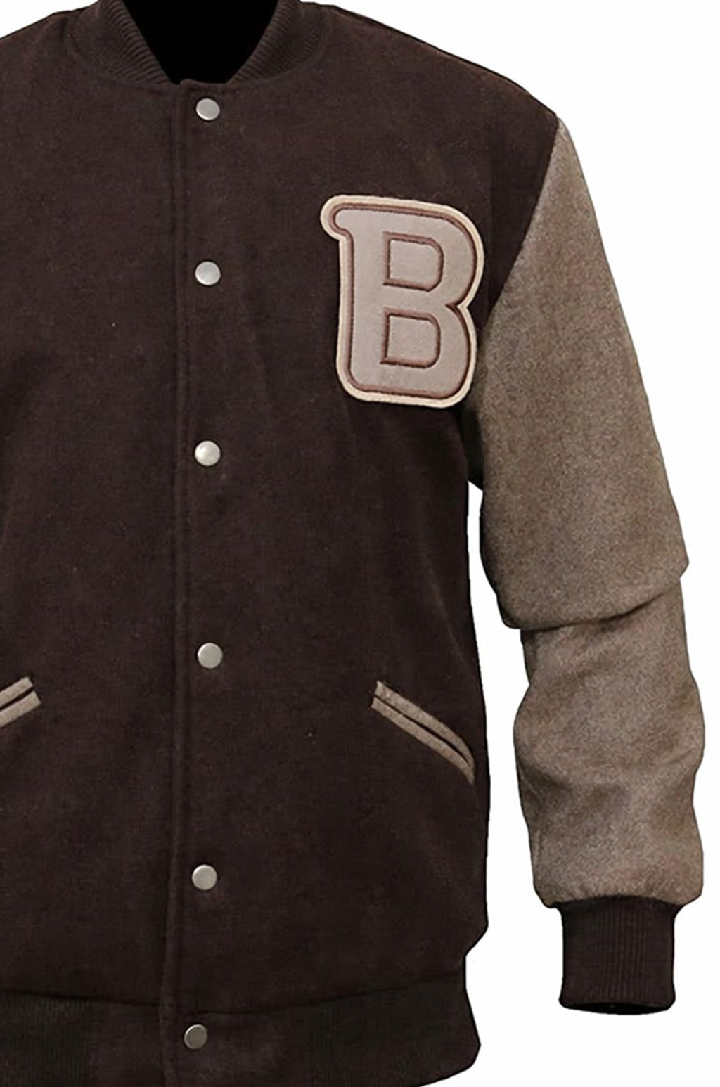 MDJ07 Men's Hotline Miami B Logo Varsity Real Wool Bomber biker Classic Unisex Jacket