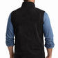 MDJ08 Yellowstone Men's Vest Wool Kevin Costner John Dutton Black Denim Jacket