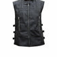 MDV01 HoL Brand Skull Icon Vest Real Leather Jacket