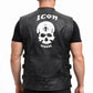 MDV01 HoL Brand Skull Icon Vest Real Leather Jacket