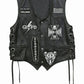 MDV03 Black Label Society Genuine Leather Zakk Wylde Vest BLS Patches