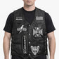 MDV03 Black Label Society Genuine Leather Zakk Wylde Vest BLS Patches