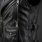 MDV04 Black Men Vest Gilet Strong Motorcycle Genuine Cow Hide Leather Jacket Retro Biker Aviator Riding Style Vest