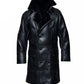 MFC01 Black Fur Shearling Winter Jacket Warm RAF B3 WWII Genuine Leather Coat For Men