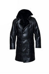 MFC01 Black Fur Shearling Winter Jacket Warm RAF B3 WWII Genuine Leather Coat For Men