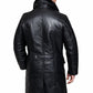 MFC01 Black Fur Shearling Winter Jacket Warm RAF B3 WWII Genuine Leather Coat For Men