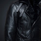 MFC01 Black Fur Shearling Winter Jacket Warm RAF B3 WWII Genuine Leather Coat For Men