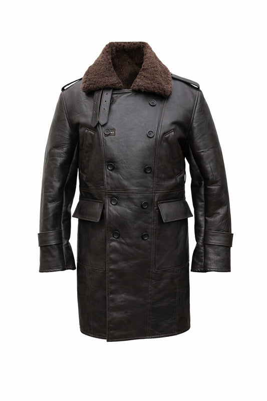 MFC03 RAF B3 Real Shearling Inner Real Quality Fur Sheep Leather Bomber Coat