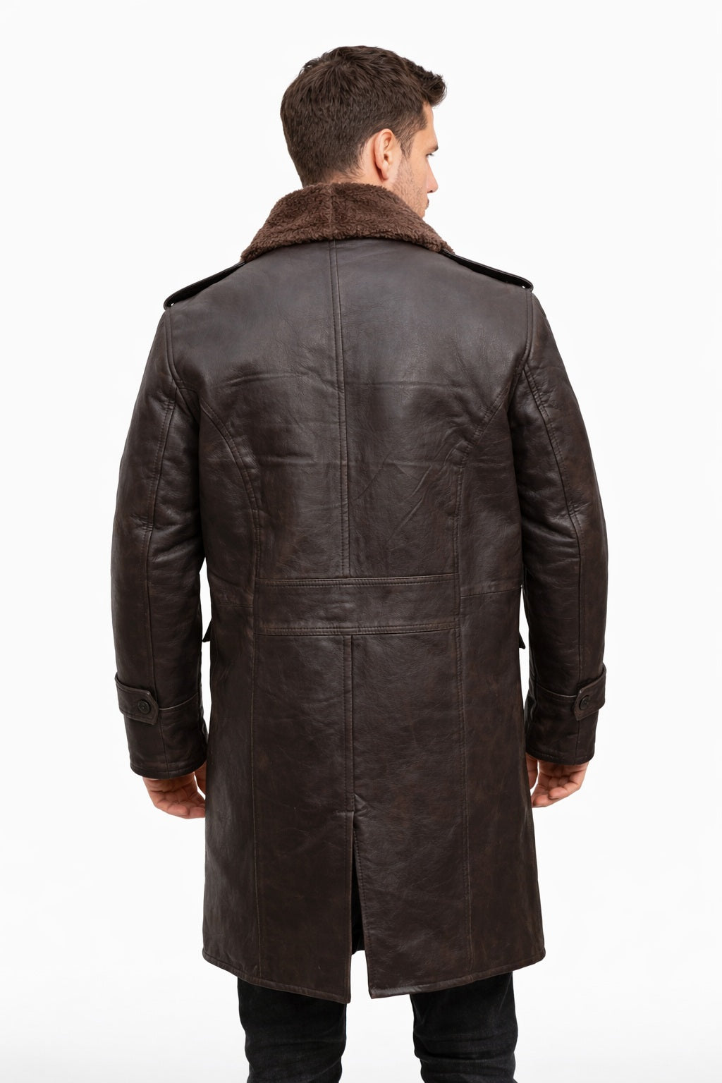 MFC03 RAF B3 Real Shearling Inner Real Quality Fur Sheep Leather Bomber Coat