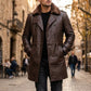 MFC03 RAF B3 Real Shearling Inner Real Quality Fur Sheep Leather Bomber Coat