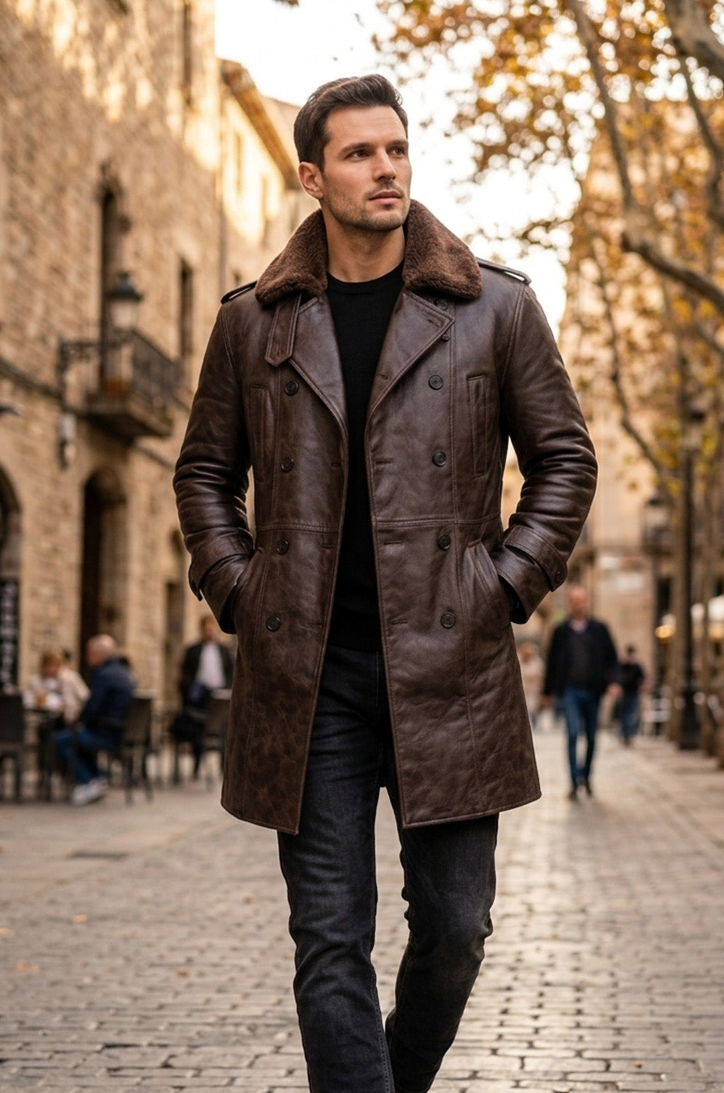 MFC03 RAF B3 Real Shearling Inner Real Quality Fur Sheep Leather Bomber Coat