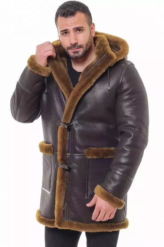 MFC04 RAF B3 Real Shearling Inner Real Quality Fur Sheep Genuine Leather Bomber Coat