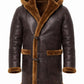 MFC04 RAF B3 Real Shearling Inner Real Quality Fur Sheep Genuine Leather Bomber Coat