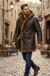 MFC04 RAF B3 Real Shearling Inner Real Quality Fur Sheep Genuine Leather Bomber Coat
