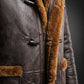 MFC04 RAF B3 Real Shearling Inner Real Quality Fur Sheep Genuine Leather Bomber Coat
