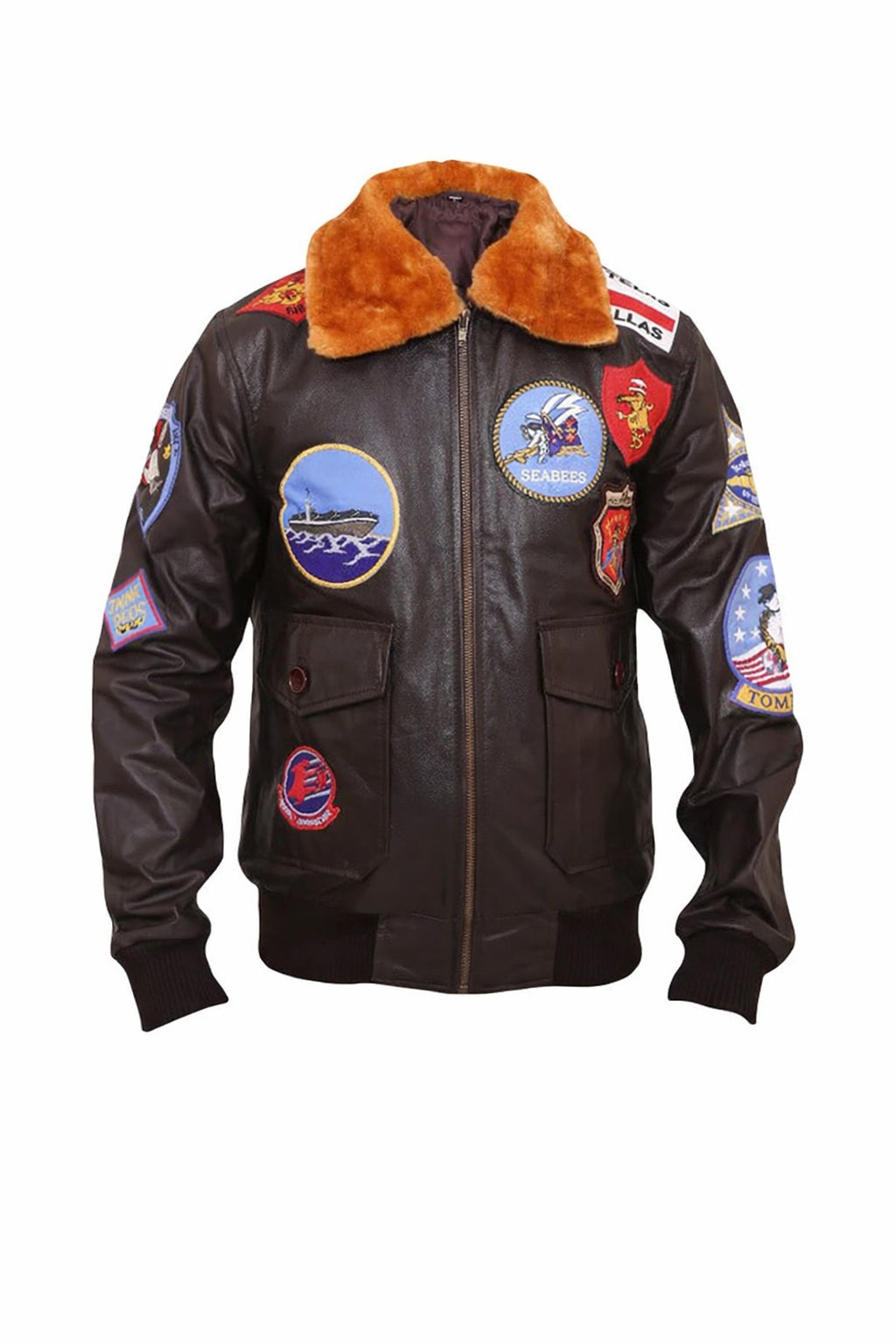 MMJ01 Top Gun: Tom Cruise Movie A2 Real Cow Leather Jacket