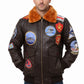 MMJ01 Top Gun: Tom Cruise Movie A2 Real Cow Leather Jacket