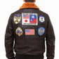 MMJ01 Top Gun: Tom Cruise Movie A2 Real Cow Leather Jacket