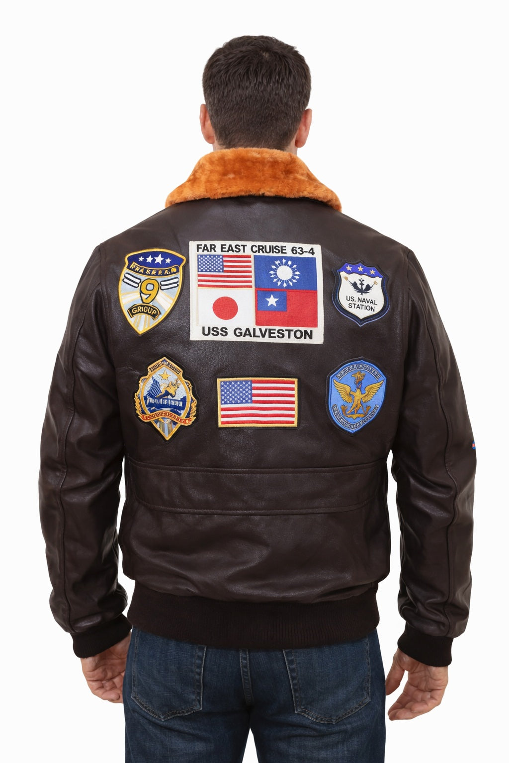 MMJ01 Top Gun: Tom Cruise Movie A2 Real Cow Leather Jacket