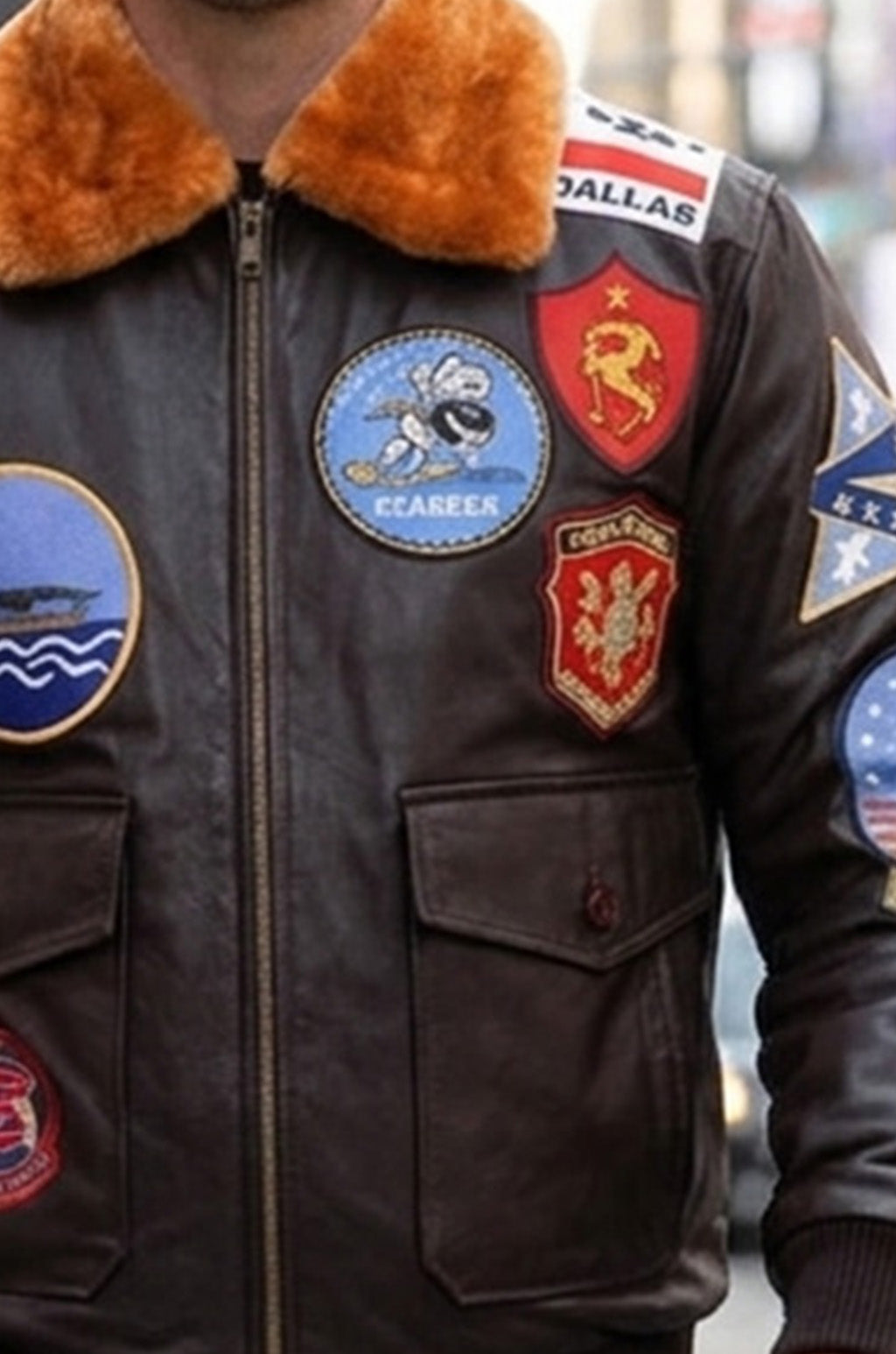 MMJ01 Top Gun: Tom Cruise Movie A2 Real Cow Leather Jacket
