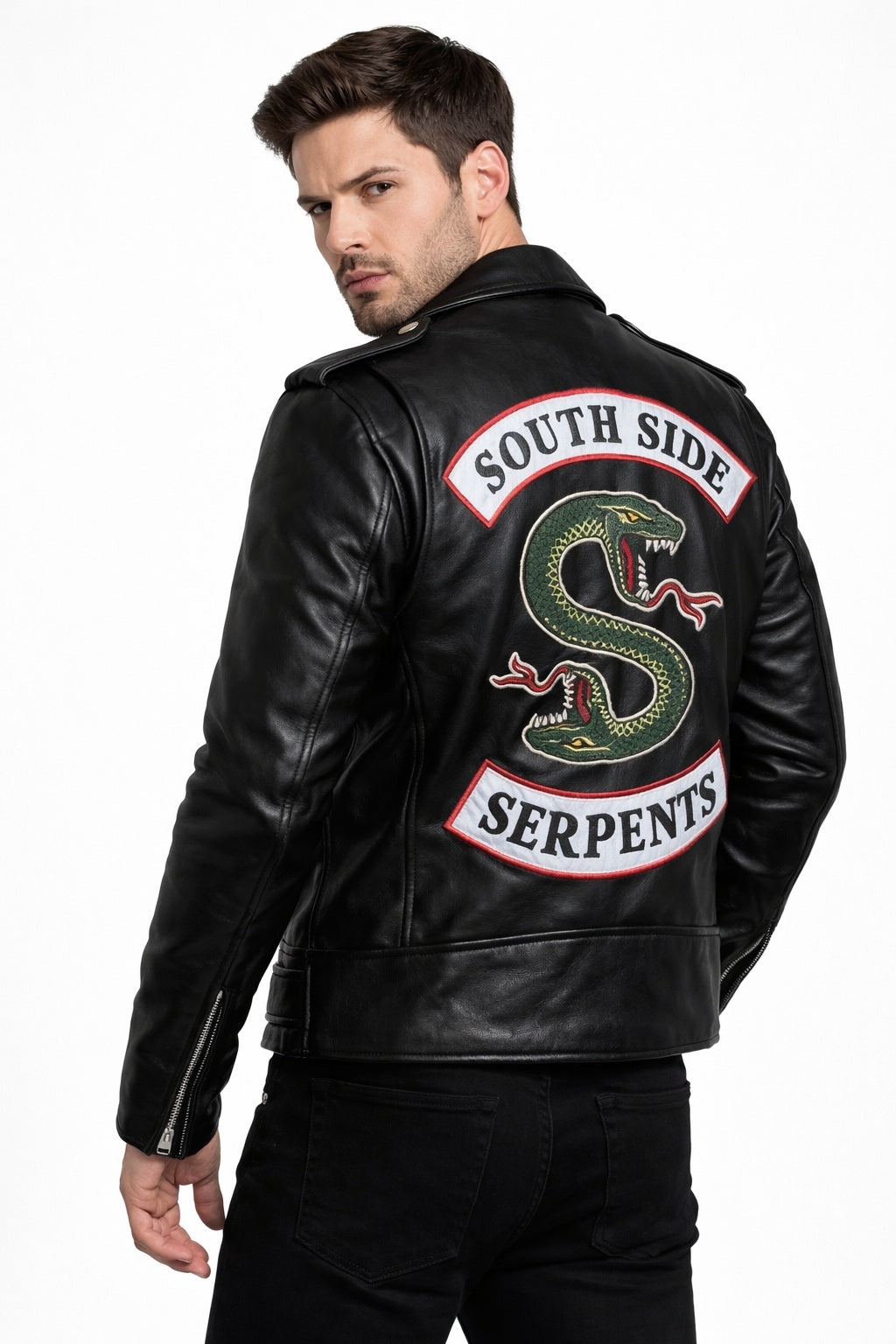 MMJ02 Riverdale Jughead Jones SouthSide Serpent Leather Jacket