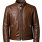 MP003 Racing Legends Speedway Vintage Leather Jacket - Retro Muscle Car Design