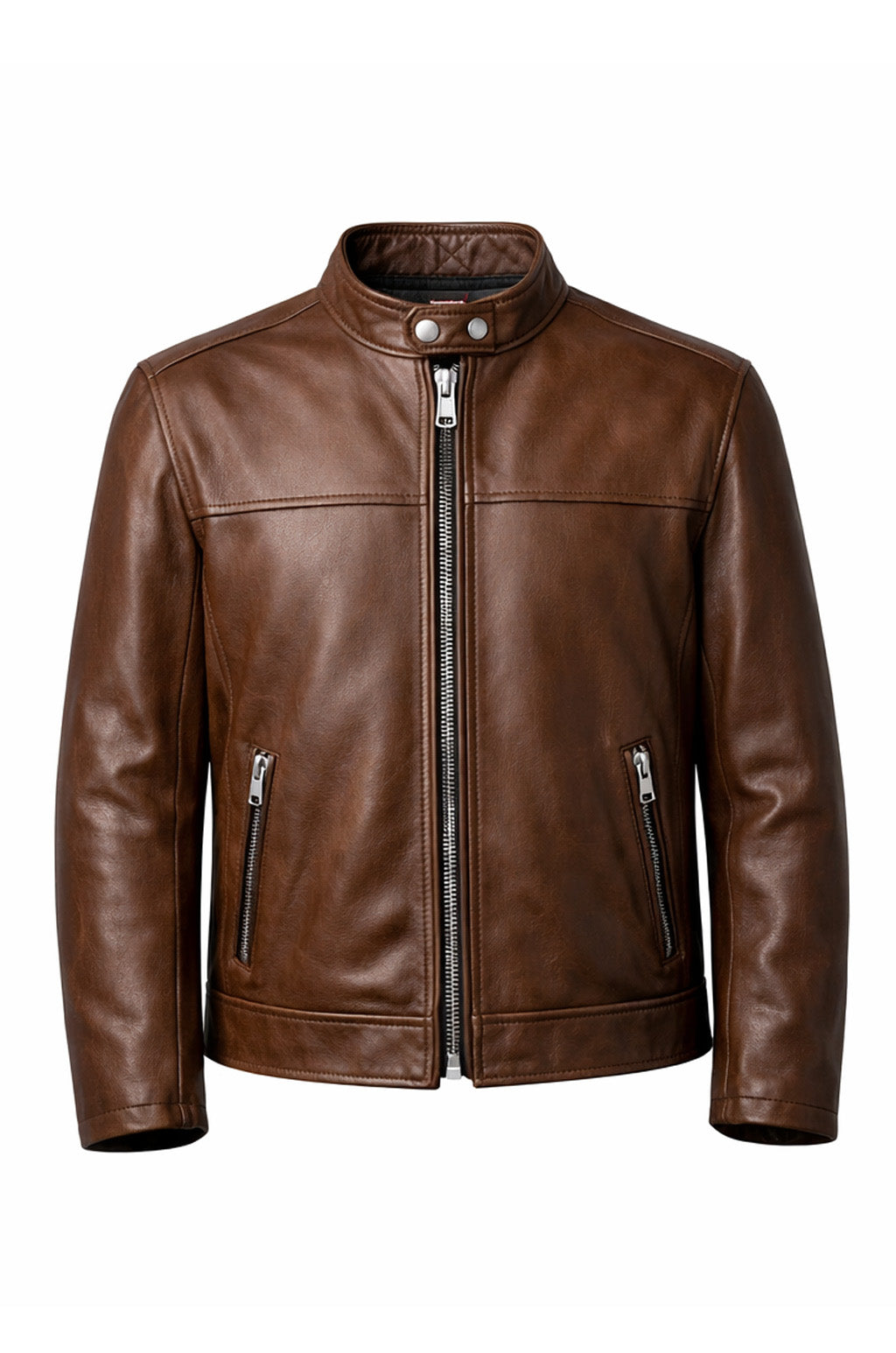 MP003 Racing Legends Speedway Vintage Leather Jacket - Retro Muscle Car Design