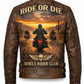 MP005 Ride or Die Rebels Rider Club Leather Jacket - Desert Brotherhood Biker Design