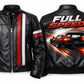 MP006 Full Speed Supercar Racing Leather Jacket - Modern Street Racer Design