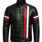MP006 Full Speed Supercar Racing Leather Jacket - Modern Street Racer Design