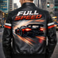 MP006 Full Speed Supercar Racing Leather Jacket - Modern Street Racer Design