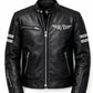 MP011 Ride or Die Union Jack Skull Leather Jacket - British Biker Edition