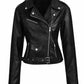 W004 Women South Side Serpents Black Faux Leather Jacket