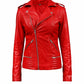 W005 South Side Serpents Red Leather Jacket